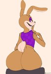 Rating: q
ID: 5542765
Date: 2025-05-01 21:17:45 -0400
Status: active
Score: 9
2023 anthro big_butt black_nose bottomless bottomless_anthro bottomless_male butt clothed clothing cyancoyote eyelashes five_nights_at_freddy's:_help_wanted fur glitchtrap half-closed_eyes hi_res lagomorph leporid male mammal narrowed_eyes purple_clothing purple_eyelids purple_eyes purple_topwear purple_vest rabbit rabbit_ears rear_view scut_tail short_tail simple_background sitting smile solo star_pattern tail topwear topwear_only vest vest_only yellow_body yellow_fur post #5542765