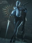 Rating: q
ID: 5569485
Date: 2025-05-13 14:26:33 -0400
Status: active
Score: 14
3:4 3d_(artwork) absurd_res alien areola asari big_breasts big_butt bioware blue_body breasts butt clothing corset dagger digital_media_(artwork) electronic_arts female footwear hi_res high_heels huge_breasts humanoid liara_t'soni lingerie lips looking_at_viewer mass_effect melee_weapon nipples plague_of_humanity_(artist) pseudo_hair puffy_nipples shoes solo sword tentacle_hair tentacles thick_thighs topwear weapon wide_hips post #5569485