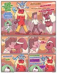 2024 absurd_res anthro anthrofied apricot_(bnbigus) bibi_(bnbigus) blaziken blush bnbigus bodily_fluids border breasts comic dialogue digital_media_(artwork) eeveelution english_text eyebrows eyelashes featureless_breasts feet female feral generation_1_pokemon generation_3_pokemon generation_4_pokemon genital_fluids genitals group hair hi_res hot_stuff_(bnbigus) human jealous kirlia kissing lopunny male male_human mammal nintendo nude open_:3 open_mouth outline pokemon pokemon_(species) pokemorph red_eyes signature size_difference small_breasts smaller_female standing teeth text the_freak_(bnbigus) toes tongue vaporeon white_border white_outline