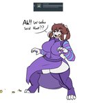 alternate_species anthro big_breasts boots boss_monster_(undertale) bovid breasts brown_hair caprine clothing english_text female footwear frisk_(robertge) frisk_(undertale) fur goat hair high_heeled_boots high_heels horn huge_breasts legwear long_ears mammal ring robertge shoes simple_background soleless_footwear soleless_heels solo text thigh_boots thigh_highs toeless_heels undertale undertale_(series) unusual_heels white_background white_body white_fur