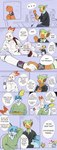 2019 absurd_res anthro comic crimsonrabbit english_text generation_8_pokemon grookey group growth_drive hi_res male nintendo pokemon pokemon_(species) school scorbunny sobble speech_bubble text trio university