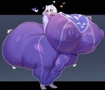 absurd_res anthro big_breasts big_butt black_eyes boss_monster_(undertale) bovid breasts butt caprine clothing female floppy_ears goat heart_symbol hi_res horn huge_breasts huge_butt huge_hips huge_thighs hyper hyper_breasts hyper_butt hyper_hips hyper_thighs mammal motylek nipple_outline robe solo thick_thighs toriel undertale_(series) white_body wide_hips