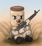Rating: s
ID: 5599199
Date: 2025-05-26 06:36:58 -0400
Status: active
Score: 3
2018 ambiguous_gender bag boots camo clothing container cuphead_(game) desert digital_drawing_(artwork) digital_media_(artwork) footwear for_a_head gloves gun handwear humanoid jar killb94_(artist) m14 male male/ambiguous military military_uniform object_head ranged_weapon rifle sand shoes soldier solo uniform warrior weapon post #5599199