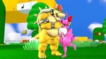 16:9 3d_(artwork) anthro areola big_breasts birdo birdo_(character) bow_accessory bowser breasts butt claws clitoris cobaltapple collar detailed_background digital_media_(artwork) duo feet female genitals grass heart_symbol hi_res humanoid kabalmystic_(artist) koopa male mammal mario_bros muscular nintendo nipples nude outside pink_body plant pussy reptile scalie siphon_(anatomy) smile spikes tail thick_thighs toe_claws tree widescreen