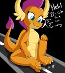 Rating: s
ID: 4670815
Date: 2024-03-21 02:07:52 -0400
Status: active
Score: 12
alpha_channel anthro between_toes biped blue_eyes claws colored dialogue digital_media_(artwork) dragon fangs feet female female_anthro foxkai friendship_is_magic hasbro hi_res horn macro macro_anthro macro_female my_little_pony mythological_creature mythological_scalie mythology orange_body road scalie sitting smolder_(mlp) solo stepped_on street tail teeth text toe_claws toes underfoot post #4670815