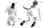 anthro bodily_fluids canid canine claws clothing female fur growth halentfs hi_res human_to_feral mammal paws solo species_transformation tail tail_growth tearing tears transformation