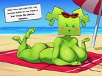 Rating: q
ID: 5589049
Date: 2025-05-21 18:28:55 -0400
Status: active
Score: 19
absurd_res beach big_breasts bikini breasts clothed clothing eyes_closed eyewear eyewear_on_head female hi_res huge_breasts humanoid lying mario_bros mimi_(paper_mario) nintendo not_furry on_front paper_mario sleepiitreat solo sunbathing sunglasses sunglasses_on_head swimwear topless two-piece_swimsuit post #5589049