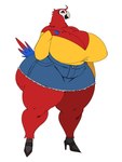 Rating: q
ID: 3829655
Date: 2023-01-23 17:57:14 -0500
Status: active
Score: 124
2023 absurd_res anthro avian beak big_breasts big_butt bird bottomwear breasts butt button_skirt clothed clothing curvy_figure denim denim_bottomwear denim_clothing denim_skirt digital_media_(artwork) feathers female footwear hi_res high_heels huge_breasts huge_butt katie_(sssonic2) looking_at_viewer markings mole_(marking) mole_on_breast non-mammal_breasts parrot red_body red_feathers shirt shoes simple_background skirt slightly_chubby solo sssonic2 thick_thighs topwear underbutt voluptuous white_background wide_hips post #3829655