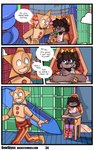 absurd_res bewskyss comic diaper diaper_under_clothing english_text five_nights_at_freddy's food hi_res high_chair pizza scottgames speech_bubble sun_(fnaf) text url