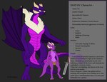 anthro claws don'tcare4u dragon dungeons_and_dragons duo english_text european_mythology fan_character female female/female fur hasbro horn kobold model_sheet mythological_creature mythological_scalie mythology nude purple_body scalie simple_background sword_in_ground tail text tia_the_kobold_(character) western_dragon wizards_of_the_coast wyvern