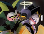 Rating: q
ID: 4902187
Date: 2024-07-06 22:00:36 -0400
Status: active
Score: 27
2024 adam_(hazbin_hotel) angel animal_humanoid arachnid arachnid_humanoid arthropod arthropod_humanoid black_background blush bodily_fluids clothing demon demon_on_angel digital_drawing_(artwork) digital_media_(artwork) fallen_angel french_kissing green_clothing group halo hazbin_hotel helluva_boss hi_res horn humanoid kissing lucifer_(hazbin_hotel) male male/male mammon_(helluva_boss) momi4549 multi_eye simple_background spider_humanoid tears teeth tongue trio yellow_eyes post #4902187