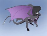 Rating: s
ID: 5602013
Date: 2025-05-27 09:43:46 -0400
Status: active
Score: 8
absurd_res ambiguous_gender belly black_belly black_body black_feet black_horn black_scales black_sclera blade caritativa_(character) claws dragon european_mythology feet feral floating flying gradient_background grey_body grey_scales hi_res horn huge_wings long_tail male_(lore) markings membrane_(anatomy) membranous_wings mythological_creature mythological_scalie mythology open_mouth purple_body purple_eyes purple_markings purple_wings scales scalie simple_background solo spread_wings tail tail_blade teeth tereflam thick_neck weapon_tail western_dragon white_horn wings post #5602013