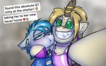 Rating: s
ID: 5580081
Date: 2025-05-17 22:30:53 -0400
Status: active
Score: 22
bell bell_collar blue_clothing blue_eyes blue_hair blush caption clothing cloven_hooves collar dragon duo earth_pony english_text equid equine fan_character fangs female feral gynomorph hair hanami_(krd) hasbro hi_res hooves horn horse hug intersex kirin krd latex mammal misty_(krd) my_little_pony mythological_creature mythological_scalie mythology pink_clothing pony scalie selfie smile teeth text trans_(lore) trans_woman_(lore) post #5580081