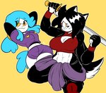 Rating: s
ID: 5423018
Date: 2025-03-09 19:00:06 -0400
Status: active
Score: 8
2025 5_fingers abs anthro asian_clothing bare_shoulders biceps big_breasts black_body black_fur black_hair blue_hair bottomwear bovid breast_scar breasts canid canine canis caprine cleavage cleavage_cutout clothed clothing cutout domestic_dog duo east_asian_clothing eyeliner eyewear facial_scar female fingers fist fur glasses grimace hachimitsu hair hands_behind_head hi_res holding_melee_weapon holding_object holding_sword holding_weapon japanese_clothing jaq_artz kimono makeup mammal melee_weapon midriff muscular muscular_female navel pose round_glasses scar sheep shep_(anaugi) shorts simple_background sunglasses sword tail topwear vest weapon white_body white_fur wool_(fur) wristband yellow_background yellow_eyes post #5423018