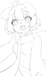 Rating: q
ID: 3173536
Date: 2022-02-12 20:11:16 -0500
Status: active
Score: 39
2021 :3 ahoge anthro bangs blush breasts canid canine canis chest_tuft closed_smile collar condom condom_in_mouth condom_wrapper digital_media_(artwork) domestic_dog featureless_breasts featureless_crotch female female_anthro first_person_view floppy_ears fur hair kemono leash leashed_collar looking_at_viewer mammal monochrome mouth_closed mouth_hold navel nude nuk_sun object_in_mouth ownership sexual_barrier_device short_hair simple_background small_breasts smile solo tuft white_background post #3173536