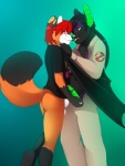 Rating: e
ID: 314708
Date: 2013-04-09 15:55:57 -0400
Status: active
Score: 25
animal_genitalia anthro balls bat black_body black_fur bottomless bottomwear canid canine clothed clothing cosplay digital_media_(artwork) dipstick_tail duo erection eye_contact eyewear fox fur genital_piercing genitals ghostbusters glasses gloves_(marking) gradient_background green_eyes green_penis hand_on_face handjob humanoid_genitalia humanoid_penis jailbird leg_markings looking_at_another male male/male mammal markings membrane_(anatomy) membranous_wings nose_to_nose notched_ear open_bottomwear open_clothing open_pants open_shirt open_topwear orange_body orange_fur pants penile penis penis_grab penis_piercing piercing prince_albert_piercing red_eyes sex shaded sheath shirt side_view simple_background socks_(marking) standing tail tail_markings topwear undressing winged_arms wings post #314708