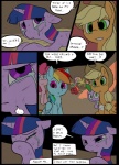 applejack_(mlp) big_macintosh_(mlp) bodily_fluids clothed clothing comic crying dialogue digital_media_(artwork) dragon english_text equid equine female feral fluttershy_(mlp) friendship_is_magic fur group hair hasbro horn male mammal metal_(artist) my_little_pony mythological_creature mythological_equine mythological_scalie mythology pinkie_pie_(mlp) rainbow_dash_(mlp) scalie speech_bubble spike_(mlp) tears text twilight_sparkle_(mlp) unicorn