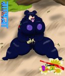 alythewolfcat anthro bear big_breasts breasts female flower_tattoo garmila genitals hi_res hindi_text holidays huge_breasts magazine_page mammal masturbation plump_labia pussy rose_tattoo sloth_bear solo spread_legs spreading spring_(season) text thick_thighs ursine wide_hips