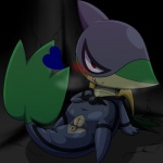 Rating: e
ID: 798875
Date: 2016-01-04 15:35:00 -0500
Status: active
Score: 12
1:1 anus blush bodily_fluids clothing costume crotchless_clothing easy_access female feral generation_5_pokemon genitals heart_symbol hukitsuneko licking licking_lips licking_own_lips nintendo pokemon pokemon_(species) red_eyes self_lick smile snivy solo sweat tongue tongue_out vulva post #798875