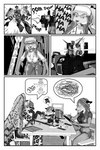 2:3 absurd_res anthro anthro_(artist) avian building_miniature canid canine character_miniature comic digital_media_(artwork) female fox greyscale group gryffin gryphon gundam heleana_(character) hi_res machine male mammal mecha miniature_model monochrome mythological_avian mythological_creature mythology simon_(character) simona_(character) tabletop_game