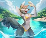 Rating: e
ID: 5141659
Date: 2024-10-27 01:34:16 -0400
Status: active
Score: 155
2024 absurd_res anthro beach bikini blue_sky breasts camel_toe canid canine canis claws clothing countershade_arms countershade_face countershade_hands countershade_torso countershading dobbysstuff electronics exposure_variation eyewear eyewear_on_head female finger_claws fur genital_outline glasses grey_body grey_fur hi_res illumination_entertainment mammal no_pupils palm_tree partially_submerged phone pinup plant porsha_crystal pose pussy_outline sea seductive sing_(movie) skimpy_bikini sky solo standing_in_water string_bikini sunglasses sunglasses_on_head swimwear tree triangle_bikini two-piece_swimsuit water wet white_body white_countershading white_fur wolf yellow_bikini yellow_clothing yellow_eyes yellow_swimwear ygolochka post #5141659
