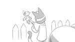 16:9 2023 animal_crossing ankha_(animal_crossing) anthro clothed clothing digital_drawing_(artwork) digital_media_(artwork) domestic_cat dragonweirdo dress duo emanata felid feline felis female greyscale hi_res male mammal marshal_(animal_crossing) monochrome nervous_sweat nintendo outside rodent running_away sack sciurid simple_background sketch sweater tail tail_grab topwear tree_squirrel uraeus widescreen