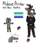 1:1 absurd_res aldous_archer anthro cervine deer genitals hi_res lgbt_pride male mammal mewlogy model_sheet not_deer penis pride_colors solo vincian_pride_colors