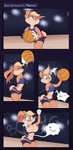 4_fingers absurd_res anthro ball basketball_(ball) basketball_uniform big_breasts black_text blonde_hair blush bra breasts broken_bra buckteeth clenched_teeth clothing comic cotton_tail dialogue english_text eyelashes female fingers gloves hair handwear hi_res hidden_buxom lagomorph leporid lola_bunny looney_tunes mammal minxydoodle navel nipples open_mouth rabbit solo space_jam space_jam:_a_new_legacy speech_bubble sports_bra sportswear teeth text torn_clothing tune_squad_outfit tune_squad_outfit_(2021) underwear uniform wardrobe_malfunction warner_brothers white_clothing white_gloves white_handwear