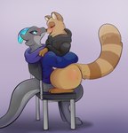 Rating: e
ID: 5415946
Date: 2025-03-06 11:46:07 -0500
Status: active
Score: 13
absurd_res anthro aroused aroused_by_another blush canid canine chair duo female from_front_position furniture hi_res hug hugging_another kobold lavenderscent looking_at_another male male/female mammal mastery_position on_bottom on_top raccoon_dog reptile scalie sex side_b tanuki yuki_(side_b) post #5415946