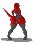 2015 anthro anthrofied big_butt biped black_nose boots butt canid canine canis clifford_(clifford_the_big_red_dog) clifford_the_big_red_dog clothed clothing conditional_dnp crossdressing domestic_dog ear_piercing eyebrow_piercing facial_piercing femboy footwear gloves hand_on_butt handwear hi_res high_heeled_boots high_heels huge_butt legwear lips lipstick long_ears looking_at_viewer makeup male mammal one_eye_closed piercing presenting presenting_hindquarters rear_view shoes simple_background smile solo standing suirano thigh_boots thigh_highs white_background wide_hipped_male wink