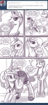 armor ask_blog bent_over comic crown dancing dialogue english_text equid equine feathered_wings feathers female feral friendship_is_magic hair hasbro headgear horn john_joseco long_hair male mammal monochrome my_little_pony mythological_creature mythological_equine mythology pegasus princess_cadance_(mlp) princess_celestia_(mlp) quadruped royal_guard_(mlp) tail text tiara tumblr user_avatar wing_boner winged_unicorn wings