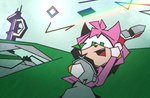 amy_rose anthro duo eulipotyphlan female hedgehog koco_(sonic) male male/female mammal penetration rainbow raining rock sega sharnom sonic_frontiers sonic_the_hedgehog_(series) thin_calves thin_legs thin_thighs wet