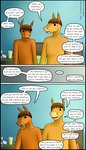 4:7 absurd_res adolescent anthro anxiety comic confusedraven dave_(confusedraven) dialogue duo english_text equid equine father_(lore) father_and_child_(lore) father_and_son_(lore) hi_res horse male mammal parent_(lore) parent_and_child_(lore) parent_and_son_(lore) son_(lore) speech_bubble text young