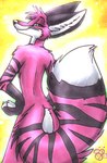 Rating: s
ID: 5601297
Date: 2025-05-27 00:39:33 -0400
Status: active
Score: 4
2008 anthro black_body black_eyebrows black_fur black_nose black_stripes blondefoxy canid canine dipstick_tail eyebrows female fox fur green_eyes half-closed_eyes hands_on_own_hips head_tuft inner_ear_fluff looking_at_viewer looking_back looking_back_at_viewer mammal marker_(artwork) markings narrowed_eyes nude pen_(artwork) pink_body pink_fur portrait rear_view shaded simple_background smile smile_lines snout solo striped_body striped_fur stripes tail tail_markings three-quarter_portrait traditional_media_(artwork) tuft white_body white_fur white_inner_ear_fluff white_tail_tip yellow_background post #5601297