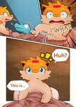 comic darrow0 dialogue english_text generation_2_pokemon hi_res male nintendo pokemon pokemon_(species) pol_(darrow) quilava speech_bubble text totodile yuel