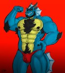 Rating: q
ID: 5614950
Date: 2025-06-01 19:08:45 -0400
Status: active
Score: 7
abs alternate_version_at_source anthro arm_hair armpit_hair beard black_beard black_eyebrows black_facial_hair black_nipples blue_body body_hair bulge chest_hair clothed clothing crazydrak dragon eyebrows facial_hair facial_piercing flexing flexing_bicep front_view gradient_background grey_horn grin hand_on_hip horn looking_at_viewer male muscular muscular_anthro muscular_male mythological_creature mythological_scalie mythology narrowed_eyes nipple_piercing nipples nose_piercing nose_ring pecs piercing portrait pubes pupils ring_piercing scalie septum_piercing septum_ring simple_background slit_pupils smile solo standing three-quarter_portrait topless yellow_body yellow_eyes post #5614950