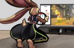 Rating: q
ID: 2859785
Date: 2021-08-02 11:22:01 -0400
Status: active
Score: 52
anthro arms_bent bent_legs big_butt bottomwear brown_body brown_fur butt clothing comet_bun cometbun controller crouching electronics exercise femboy fur game_console game_controller game_screen generation_4_pokemon hair hi_res holding_controller holding_game_controller holding_object idlepotoo joycon_controller lagomorph legwear long_ears lopunny male mammal microsoft nintendo nintendo_console nintendo_controller nintendo_switch pants playstation playstation_4 playstation_console pokemon pokemon_(species) ps4_console ring_fit_adventure ringcon_controller screen screencap short_tail signature solo sony_corporation sony_interactive_entertainment spread_knees squats switch_charger tail television thick_thighs tight_clothing tights topwear wii wii_console workout xbox xbox_console xbox_game_studios xbox_series_x xbox_series_x/s yoga_pants post #2859785