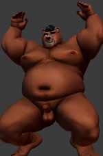 3d_(artwork) 3d_animation animated anthro balls bear bouncing_penis brown_body brown_fur crouching digital_media_(artwork) flaccid foreskin fur genitals grey_background humanoid_genitalia humanoid_penis male male_focus mammal moobs navel nipples no_sound nude oaks16 overweight overweight_male penis short_playtime simple_background solo squats unretracted_foreskin webm