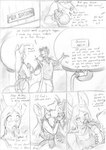 anthro big_bulge blackfox85 bulge canid canine clothed clothing comic detailed_bulge dialogue duo female fox hi_res huge_bulge hyper kissing male male/female mammal milk monochrome mouse murid murine natalia_(blackfox85) potion rodent traditional_media_(artwork)