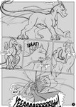 2013 ahastar ahastar_(artist) anthro bird's-eye_view blood blood_splatter bodily_fluids bolt_(diablo_the_rex) collaboration comic deinonychus diablo_the_rex dinosaur dragon dromaeosaurid duo english_text european_mythology excessive_blood extreme_size_difference falling_into_mouth feral gaping_mouth greyscale hand_crush hand_focus hi_res high-angle_view holding_by_tail imminent_vore larger_feral male male/male monochrome mythological_creature mythological_scalie mythology open_mouth prehistoric_species reptile scalie screaming sharp_teeth size_difference smaller_anthro speech_bubble teeth text theropod tongue tongue_out uvula western_dragon