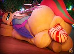 3d_(artwork) absurd_res anal anal_penetration anus balls big_butt butt candy candy_cane candy_cane_in_ass conditional_dnp crossgender dessert digital_media_(artwork) equid equine feral food friendship_is_magic ftg_crossgender fti_crossgender genitals gynomorph hasbro hi_res improvised_sex_toy intersex mammal mlp_g5 my_little_pony mythological_creature mythological_equine mythology object_in_ass pegasus penetration puffy_anus solo velvet_charm wings zipp_storm_(mlp)