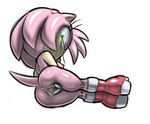 2023 accessory amy_rose anthro anus areola bodily_fluids breasts butt clothing eulipotyphlan female genital_fluids genitals gloves green_eyes hair hair_accessory hairband handwear hedgehog hi_res mammal multicolored_body nipples pink_body pink_hair pussy rockthebull sega smile solo sonic_the_hedgehog_(series) spread_pussy spreading tan_body two_tone_body vaginal_fluids