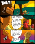 2012 accessory amber_eyes apple apple_bloom_(mlp) applejack_(mlp) big_macintosh_(mlp) blonde_hair bodily_fluids bow_(feature) bow_accessory bow_ribbon clothed clothing comic cowboy_hat dialogue digital_media_(artwork) earth_pony english_text equid equine female feral food freckles friendship_is_magic fruit fur green_eyes group hair hair_accessory hair_bow hair_ribbon hasbro hat headgear headwear horse male mammal metal_(artist) my_little_pony orange_body orange_fur outside plant plow_yoke pony red_body red_fur ribbons sad tears text tree young young_feral