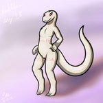 1:1 2022 4_toes 5_fingers absurd_res albino anthro arm_tattoo big_tail blush body_blush cel_shading crusch_lulu cute_fangs dated digital_drawing_(artwork) digital_media_(artwork) digitigrade english_text eyelashes feet female fingers flat_chested front_view genitals hand_on_hip hi_res humanoid_hands innie_pussy kinktober krita_(artwork) leg_tattoo lizard lizardman lizardman_(overlord) long_tail looking_at_viewer neck_tattoo nude orange_tattoo overlord_(series) pupils purple_background pussy pussy_blush red_eyes reptile scales scalie shaded shadow signature simple_background slit_pupils smile smiling_at_viewer snout solo spe standing tail tail_tattoo tapering_tail tattoo text thick_tail thick_thighs thigh_tattoo toes tribal tribal_tattoo white_body white_pussy white_scales wide_hips