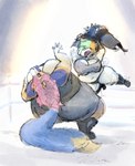 anthro big_breasts big_butt big_tail boots bra breasts butt canid canine canis cleavage clothed clothing corset digital_media_(artwork) digital_painting_(artwork) digital_watercolor_(artwork) domestic_dog duo female female/female fighting_ring footwear fur fur_markings giant_squirrel hi_res highlights_(coloring) huge_butt huge_thighs jumping kharma_(monoorange) lingerie mammal manna-mint markings mobs_alive overweight overweight_female panties poodle rodent sciurid shoes simulated_traditional_(artwork) slightly_chubby slightly_chubby_female spikes split_color_hair sports_bra tail tail_tuft thick_thighs topwear tree_squirrel tuft underwear white_body white_fur wide_hips yelling