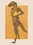 Rating: q
ID: 5553268
Date: 2025-05-06 14:53:41 -0400
Status: active
Score: 11
anthro big_breasts bikini breasts clothed clothing dinosaur eyewear feathered_dinosaur feathered_scalie feathers female gold_bikini golden_week hands_on_hips hi_res jayda_(zagz) jewelry necklace nipple_outline prehistoric_species reptile scalie solo sunglasses swimwear theropod two-piece_swimsuit tyrannosaurid tyrannosauroid tyrannosaurus tyrannosaurus_rex zagz post #5553268