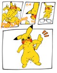 3_toes 5_fingers blush blushing_profusely bodily_fluids breasts butt comic eyewear feet female feral fingers fur gender_transformation generation_1_pokemon genital_fluids genitals glasses glasses_on_floor hi_res looking_at_hand moan mtf_transformation nintendo orgasm pikachu pokemon pokemon_(species) pokemon_speak pussy pussy_drip pussy_dripping pussy_juice_on_hand shaking shaking_orgasm solo sweat sweating_profusely tail text thebaseballfur toes transformation vaginal_fluids zneazel