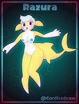 3:4 absurd_res anthro breasts cordicedraw featureless_crotch female fish hi_res kemono marine nipples razura shark solo