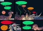 campfire comic desert dinosaur dragon dragonscape drekir dromaeosaurid english_text female feral forl_(thepatchedragon) fur furred_dragon furred_scalie gila_(thepatchedragon) group hi_res hiker_(thepatchedragon) jat_(thepatchedragon) licking male mythological_creature mythological_scalie mythology night post-apocalyptic prehistoric_species reptile scalie tail text thepatchedragon theropod tongue tongue_out tribal