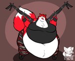 Rating: s
ID: 4885917
Date: 2024-06-29 13:25:02 -0400
Status: active
Score: 8
2019 5_fingers anthro artist_logo belly bent_arm big_belly black_clothing black_footwear black_gloves black_handwear black_shirt black_shoes black_tank_top black_topwear bottomwear brandon_adam_ambrose brown_background camo camo_bottomwear camo_clothing camo_pants camo_print canid canine chest_tuft chubby_cheeks clothing colored dated digital_drawing_(artwork) digital_media_(artwork) dipstick_tail dual_wielding fangs fingerless_gloves fingers footwear fox front_view fur gloves gun hair handwear holding_gun holding_object holding_ranged_weapon holding_weapon huge_belly logo machine_gun male mammal markings medium_hair moobs morbidly_obese morbidly_obese_anthro morbidly_obese_male obese obese_anthro obese_male open_mouth overweight overweight_anthro overweight_male pants pattern_bottomwear pattern_clothing pattern_pants ranged_weapon ready_to_fight red_body red_eyes red_fox red_fur red_hair red_mouth red_tail shirt simple_background solo standing tail tail_markings tank_top teeth thefoxsista thick_thighs topwear true_fox tuft weapon white_body white_fur white_tail_tip wide_hips post #4885917